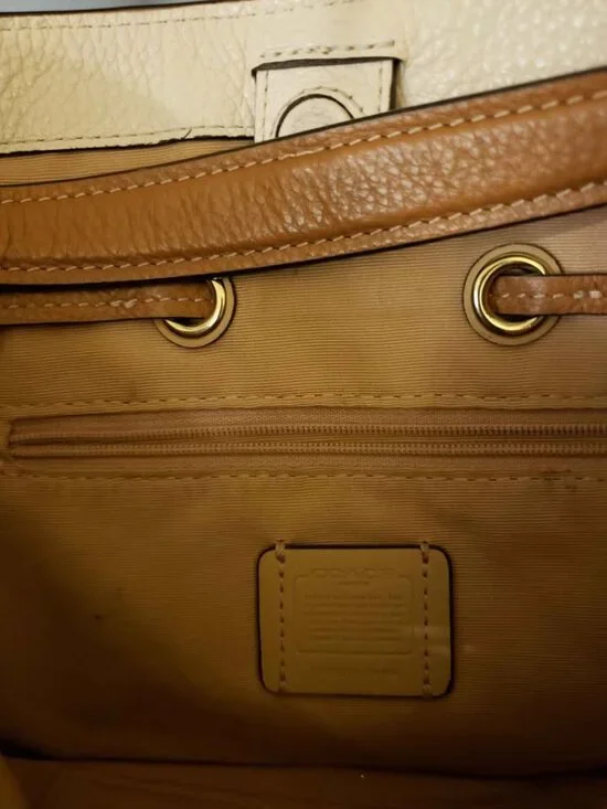 Coach Andy Crossbody Purse Horse & Carriage Logo Pebbled Leather - Picture 5 of 10